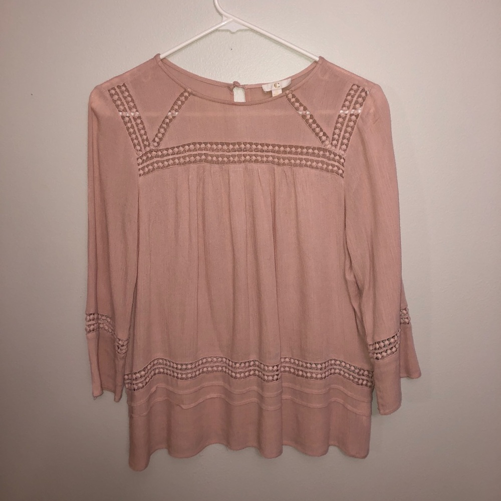 Pink blouse for summer
